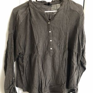 Lucky brand Henley top dark green